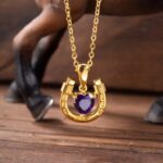 Embrace Luck and Love – Heartbirthstone Horseshoe Necklace – For Daughters, Bridesmaids & Horse Lovers - Image 4