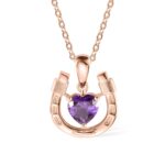 Embrace Luck and Love – Heartbirthstone Horseshoe Necklace – For Daughters, Bridesmaids & Horse Lovers - Image 8