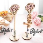 Celebrate Life’s Moments – Wooden Birth Flower Money Holder – A Thoughtful Keepsake for Every Celebration - Image 3