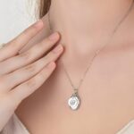 Embrace Your Story – Birth Flower & Photo Oval Locket Necklace – A Cherished Keepsake for Mom, Grandma, or Loved Ones - Image 5