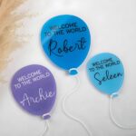 Celebrate New Life’s Arrival – Custom Balloon Acrylic Birth Announcement – For Cherished Newborn Moments - Image 4