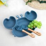 Celebrate Mealtime Magic – Custom Engraved Crab Suction Plate Set – For Curious Babies and Toddlers - Image 5