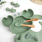 Celebrate Mealtime Magic – Custom Engraved Crab Suction Plate Set – For Curious Babies and Toddlers - Image 8