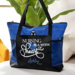 Carry Care and Courage – Customized Nurse Tote Bag – A Thoughtful Tribute for Healthcare Heroes - Image 5