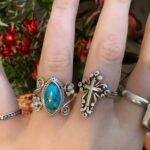 Embrace Serenity – Healing Turquoise Ring in Boho Elegance – For Cherished Women and Meaningful Moments - Image 5
