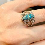 Embrace Serenity – Healing Turquoise Ring in Boho Elegance – For Cherished Women and Meaningful Moments - Image 7