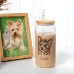 Savor Every Sip – Custom Pet Portrait Glass Tumbler – For Cherished Moments with Your Beloved Companion - Image 5