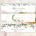 Celebrate Your Love Story – Custom Greenery Wedding Water Bottle Labels – For Cherished Wedding & Bridal Moments - Image 8