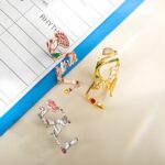 Embrace Your Unique Care – Custom Stethoscope Name Tag with Birthflower & Birthstone – For Nurses and Doctors Who Inspire - Image 5