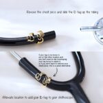 Embrace Your Unique Care – Custom Stethoscope Name Tag with Birthflower & Birthstone – For Nurses and Doctors Who Inspire - Image 8