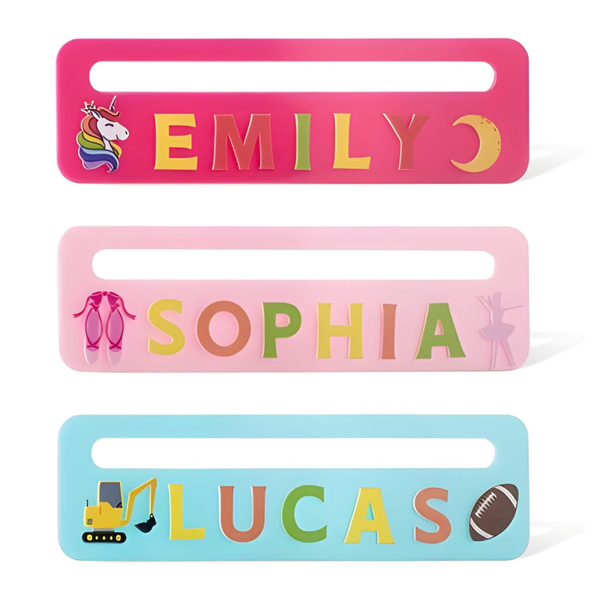 Custom name reading aid for kids' reading adventures