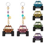 Custom name duck jeep car charm for joyful journeys