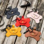 Carry Your Companion’s Name with You – Bone-Shaped Leather Dog Bag Holder – For Cherished Dog Moms & Pet Lovers - Image 2