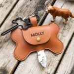 Carry Your Companion’s Name with You – Bone-Shaped Leather Dog Bag Holder – For Cherished Dog Moms & Pet Lovers - Image 3