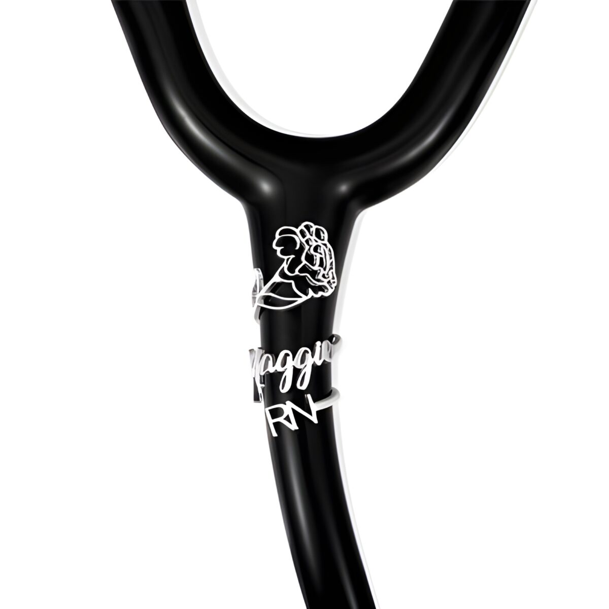 Personalized stethoscope name tag for medical heroes