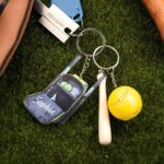 Carry Your Passion – Custom Softball Backpack Keychain with Mini Bat – For Athletes and Sports Enthusiasts - Image 2