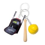 Carry Your Passion – Custom Softball Backpack Keychain with Mini Bat – For Athletes and Sports Enthusiasts - Image 6