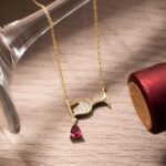 Celebrate Every Sip – Birthstone Wine Glass Necklace – For the Woman Who Loves to Toast Life - Image 3
