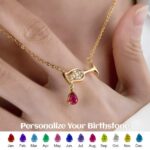 Celebrate Every Sip – Birthstone Wine Glass Necklace – For the Woman Who Loves to Toast Life - Image 5