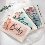 Carry Elegance – Custom Monogram Canvas Makeup Bag – A Thoughtful Keepsake for Bridesmaids and Beyond - Image 5