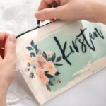 Carry Elegance – Custom Monogram Canvas Makeup Bag – A Thoughtful Keepsake for Bridesmaids and Beyond - Image 7