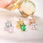 Embrace Magic and Wonder – Birthstone Unicorn Stud Earrings – For Dreamers and Beloved Ones - Image 3