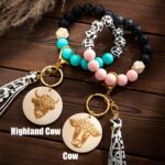 Embrace Rustic Charm – Custom Cow Print Wristlet Keychain – For Cowgirls and Free Spirits - Image 3