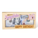 Custom name birthday money box for kids and teens