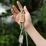 Personalized wooden name lanyard for teachers and staff