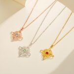 Embrace Eternal Harmony – Moonstone Witch Knot Necklace – A Mystical Gift for Her Special Moments - Image 2