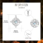 Embrace Eternal Harmony – Moonstone Witch Knot Necklace – A Mystical Gift for Her Special Moments - Image 7