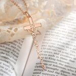 Embrace Faith’s Journey – Custom Cross Necklace – A Cherished Baptism & Communion Keepsake - Image 2