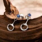 Embrace Equestrian Elegance – Birthstone Horse Bit Earrings – For the Woman Who Loves Horses - Image 2