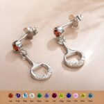 Embrace Equestrian Elegance – Birthstone Horse Bit Earrings – For the Woman Who Loves Horses - Image 7