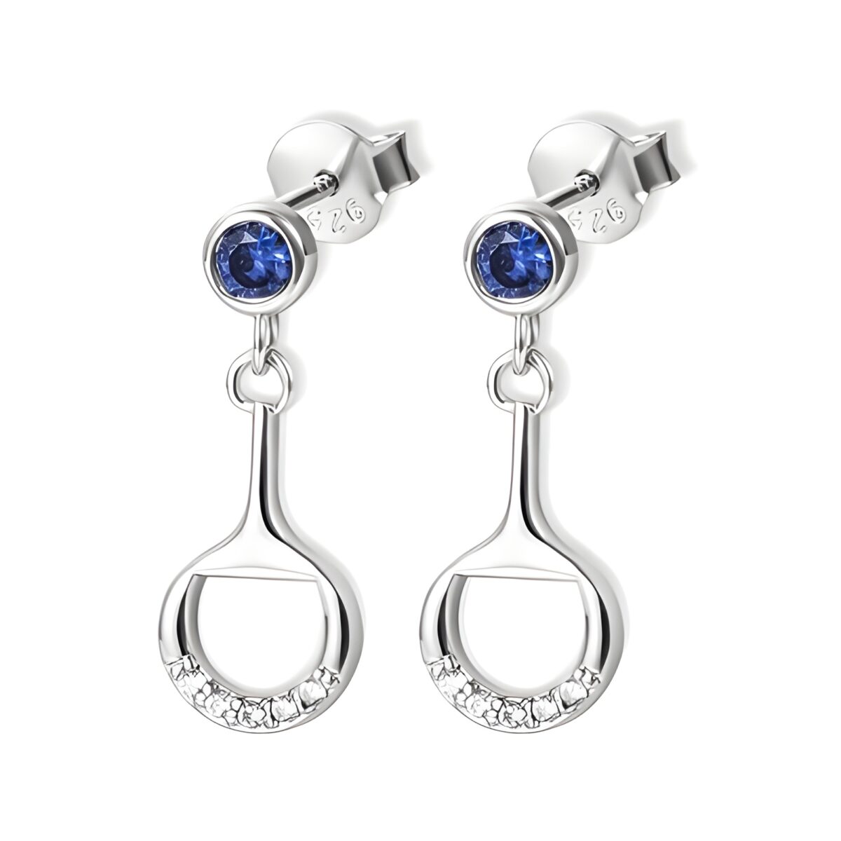 PG1646_featured Personalized birthstone horse bit earrings for horse lovers