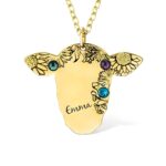 Embrace the Spirit of the West – Custom Name & Birthstone Cow Necklace – For the Free-Hearted Cowgirl - Image 8