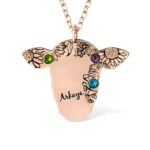 Embrace the Spirit of the West – Custom Name & Birthstone Cow Necklace – For the Free-Hearted Cowgirl - Image 9