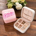 Carry Your Treasures with Grace – Personalized Pink Jewelry Box – For Mothers, Wives & Bridesmaids on Cherished Occasions - Image 5