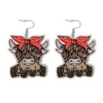 Embrace Highland Charm – Custom Wooden Cow Earrings – For Animal Lovers and Free Spirits - Image 8