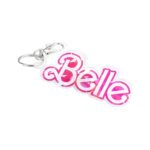 Custom pink acrylic keychain for cherished women