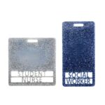 Custom glitter ID badge buddy for healthcare heroes