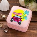 Carry Your Sparkle – Custom Pink Jewelry Travel Case – A Cherished Gift for Her Special Moments - Image 4