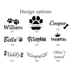 Wrap Your Beloved Companion in Comfort – Embroidered Custom Pet Towel with Paw Print – For Cherished Pets and Their Devoted Owners - Image 5