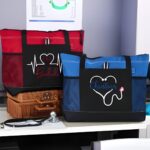 Custom nurse canvas tote bag for healthcare heroes