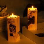 Illuminate Your Love Story – Custom Photo Wooden Candlesticks – A Cherished Keepsake for Couples - Image 8