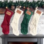 Add a Cozy Touch to Your Fireplace with Personalized Knitted Christmas Stockings – Custom Rustic Holiday Decor for Families, Kids & Friends - Image 2
