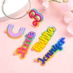 Carry Joy in Color – Custom Rainbow Bag Tag Keychain – For Kids and Friends' Back to School & Holiday Cheer - Image 2