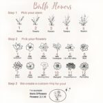 Embrace Her Story – Birth Flower Engraved Signet Ring – A Cherished Keepsake for Mom and Grandmom - Image 7