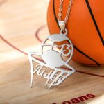 Celebrate Your Game – Custom Basketball Necklace with Name & Number – For Athletes, Coaches, and Fans - Image 3