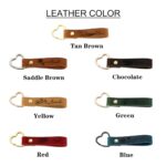 Carry Your Story – Custom Name & Birth Flower Leather Keychain – A Cherished Token for Her Everyday Moments - Image 8
